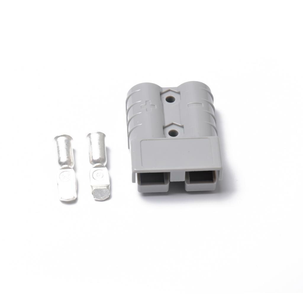 2Pcs 50A Battery Quick Plug Disconnect Connector Kit Grey for Winch Trailer