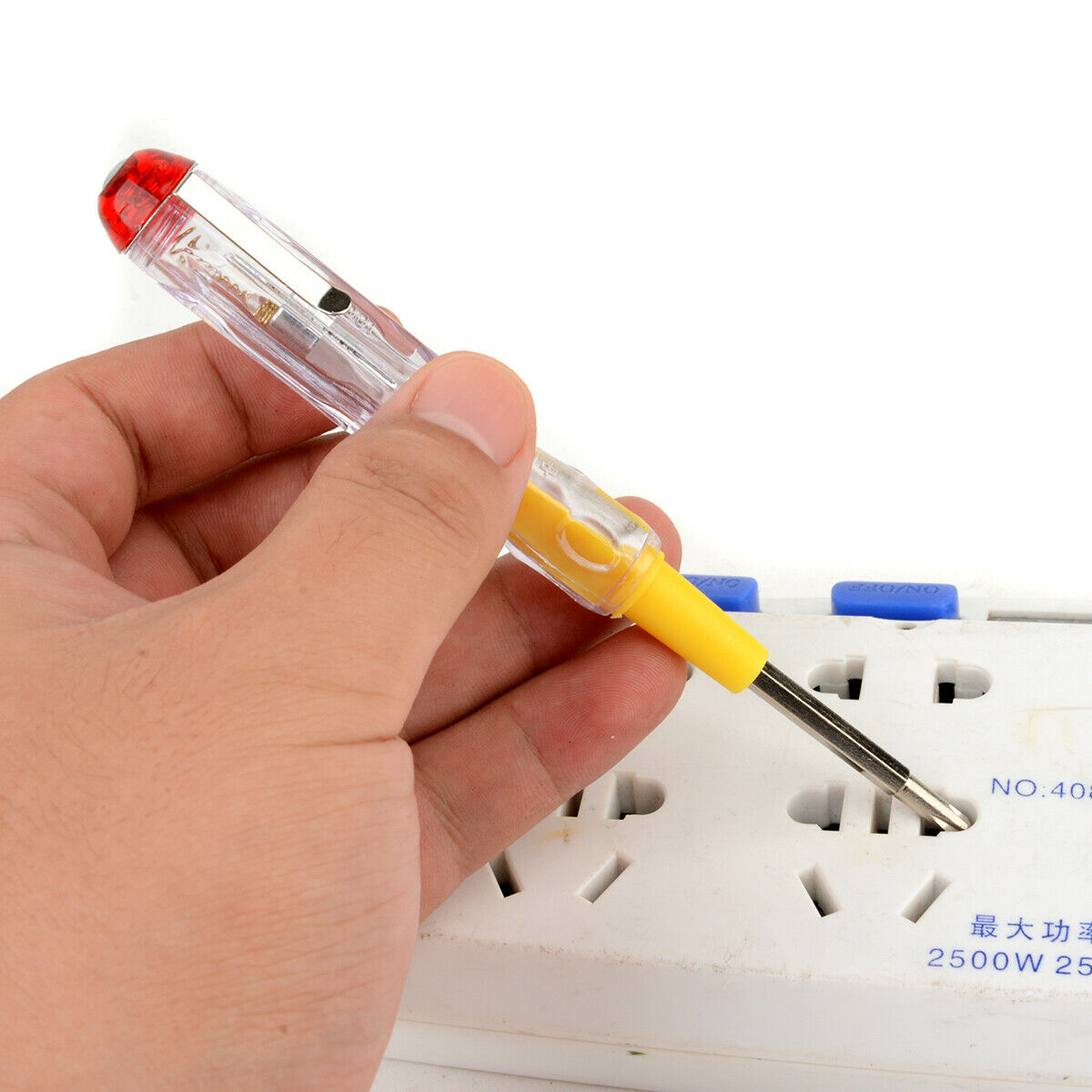 100-500V LED Electric Test Tester Pen Screwdriver Voltage Detector Probe 135mm