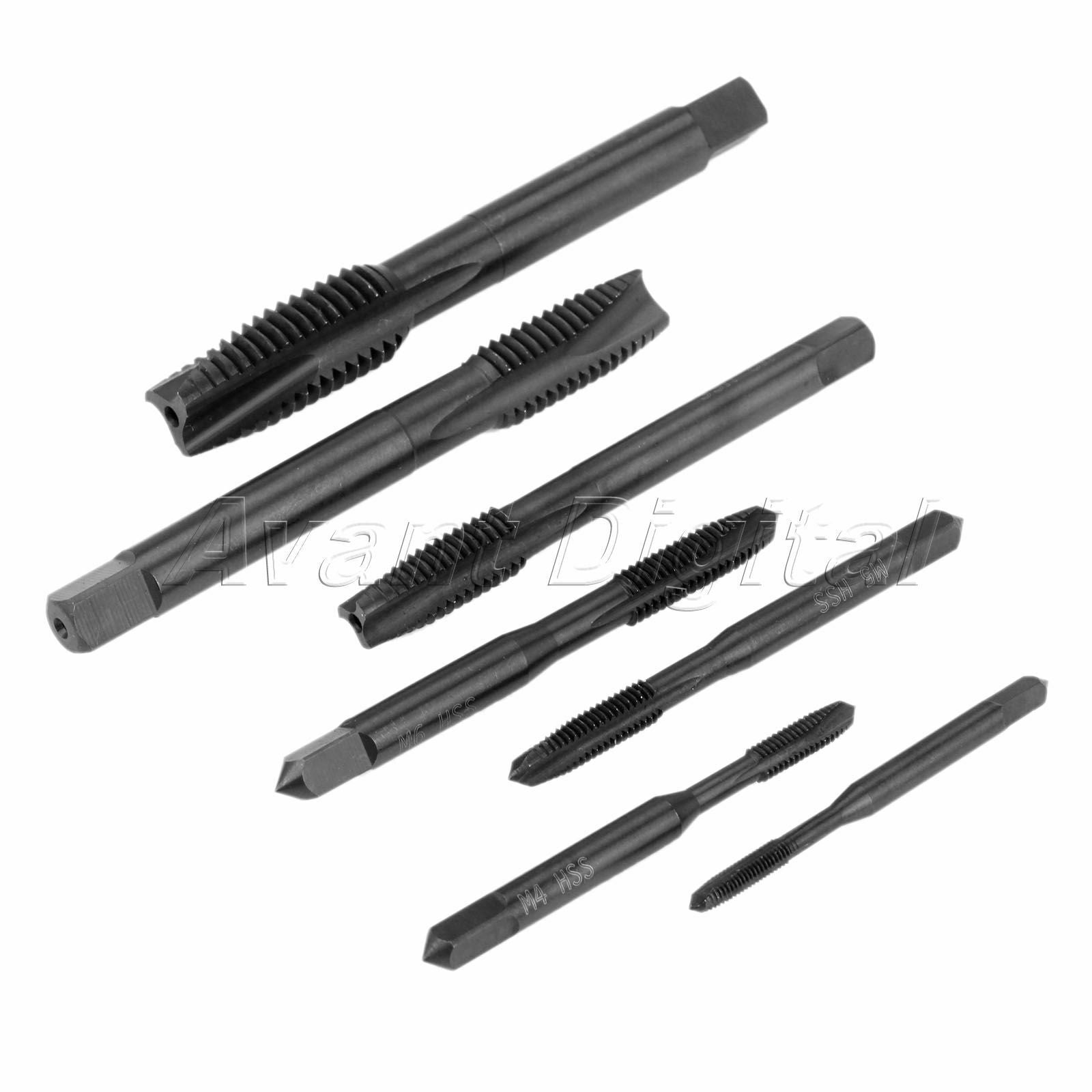 M3/M4/M5/M6/M8/M10/M12 Metric Screw Thread Spiral Pointed Taps Tapping Drill Bit
