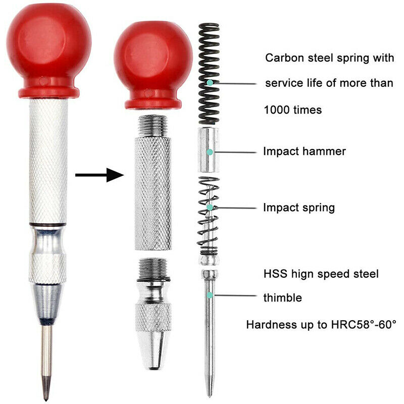 7 Pcs 1/4 Inch Metric Thread Tap HSS Spiral Hex Shank Combination Drill Screw A6