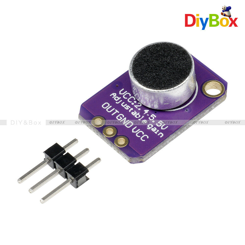 Adjustable GY-MAX4466 Electret Microphone Amplifier with Gain for Arduino