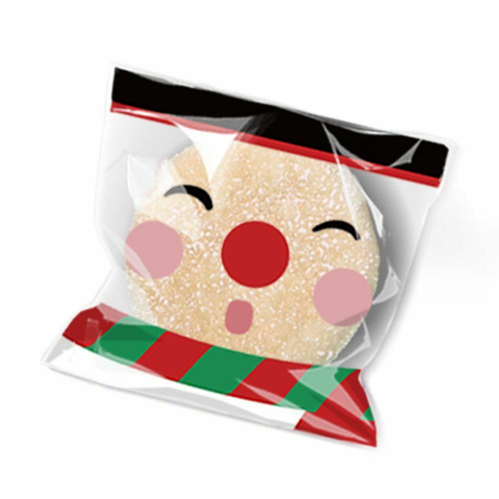 Random Decoration Biscuit Packaging Bag Santa Claus Christmas Candy Bags Cookie