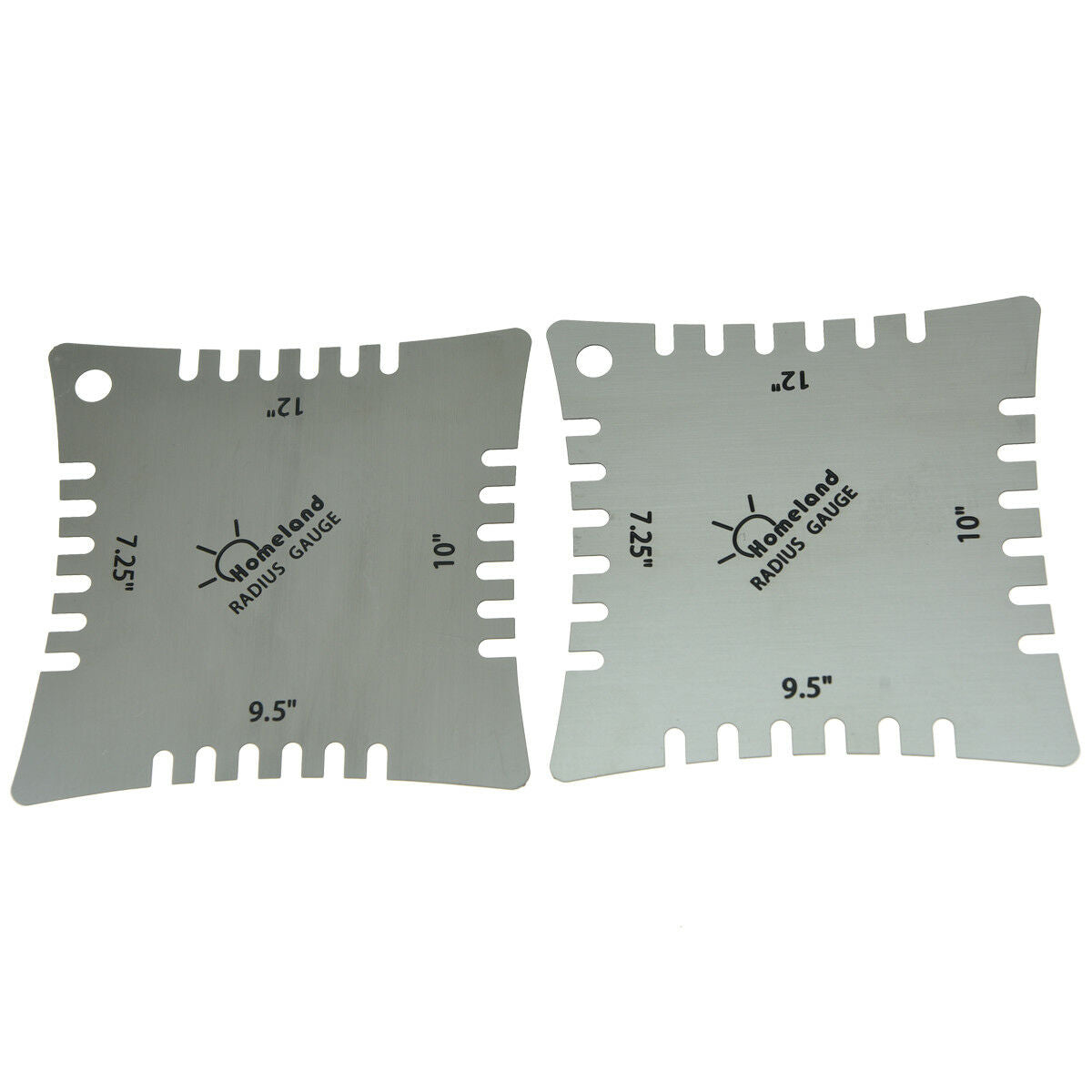 4x Stainless Steel Guitar Notched Radius Gauge Fingerboard Measuring Tool