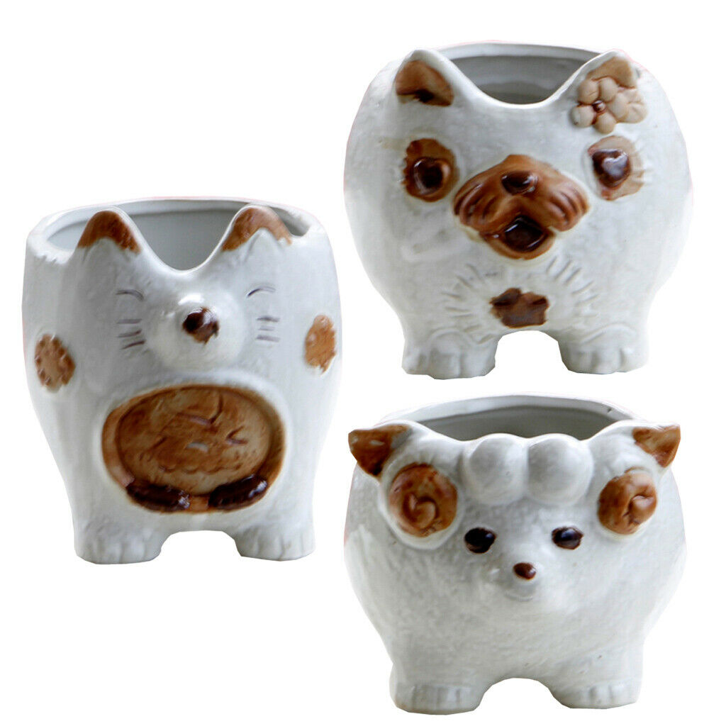 Cute Sheep Style Ceramic Flower Pot Succulent Plant Container