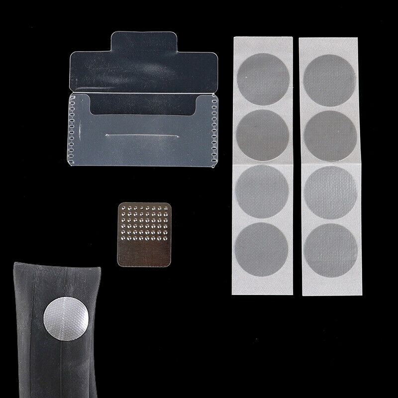 8Pcs Glueless Chip Patches Bicycle Inner Tire Repair Kit Road Bike Access.l8