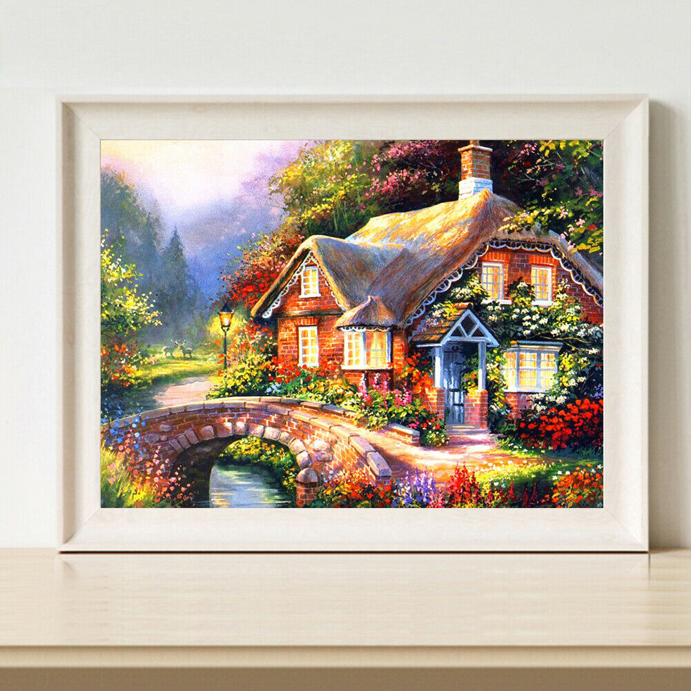 Farmhouse Full Drill Square Diamond Painting 5D DIY Mosaic Kit for Bead Art @