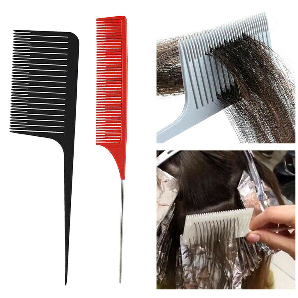 New Fine-tooth&Wide-toothed Sectioning Weaving Highlight Foiling Hair Combs