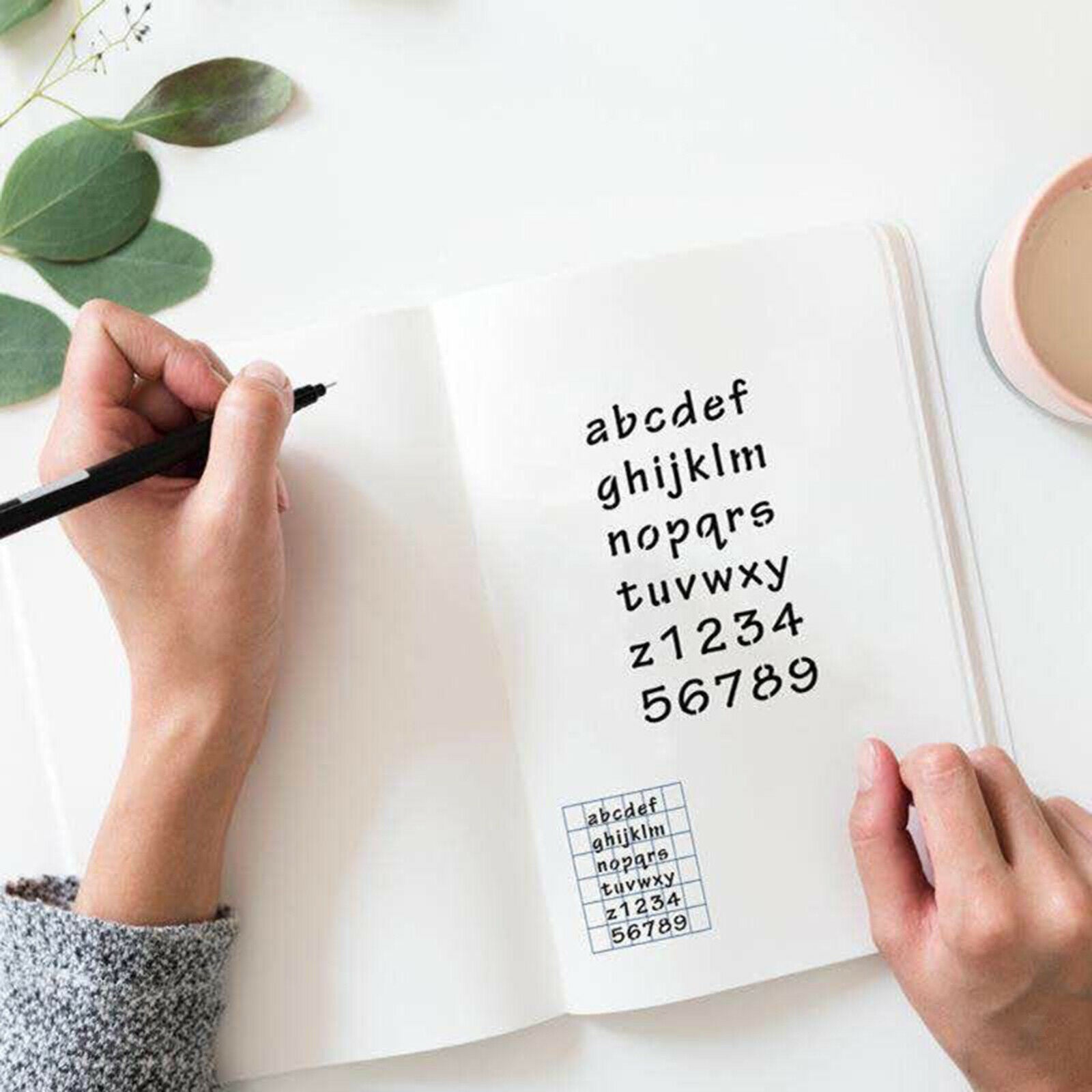 12x5x8 Inch Letter And Number Templates for Journal Diary 5 "x 8" 5x8