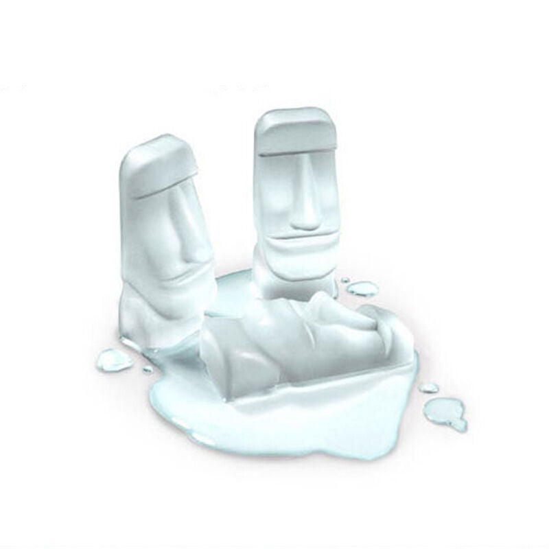 New Easter Island Moai Stone Statues Ice Tray Cubes DIY Mould Pudding Mold $Y SJ