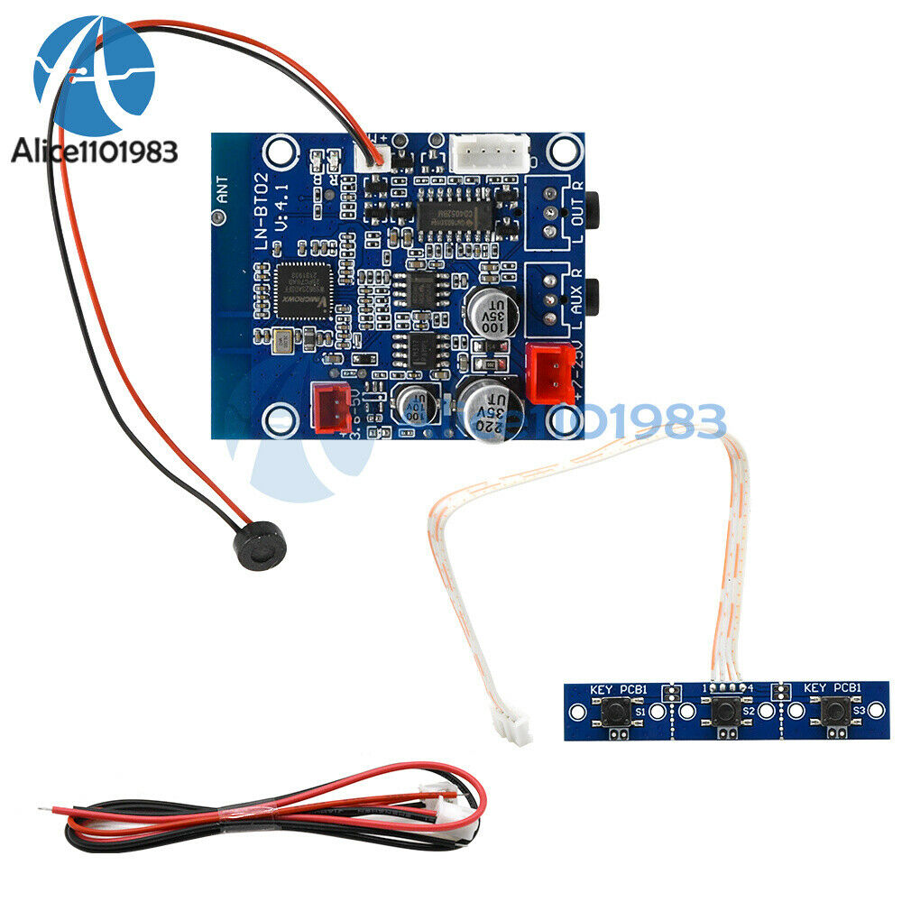 DC3.6-30V Car Bluetooth Audio Receiving Module 3.5MM Headphone Jack Input Output