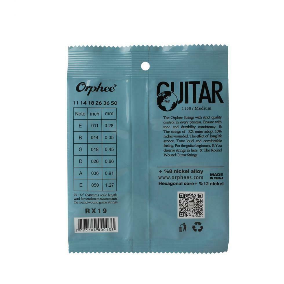 6pcs Electric Guitar String Nickel Alloy Strings Guitar Part Musical Instruments