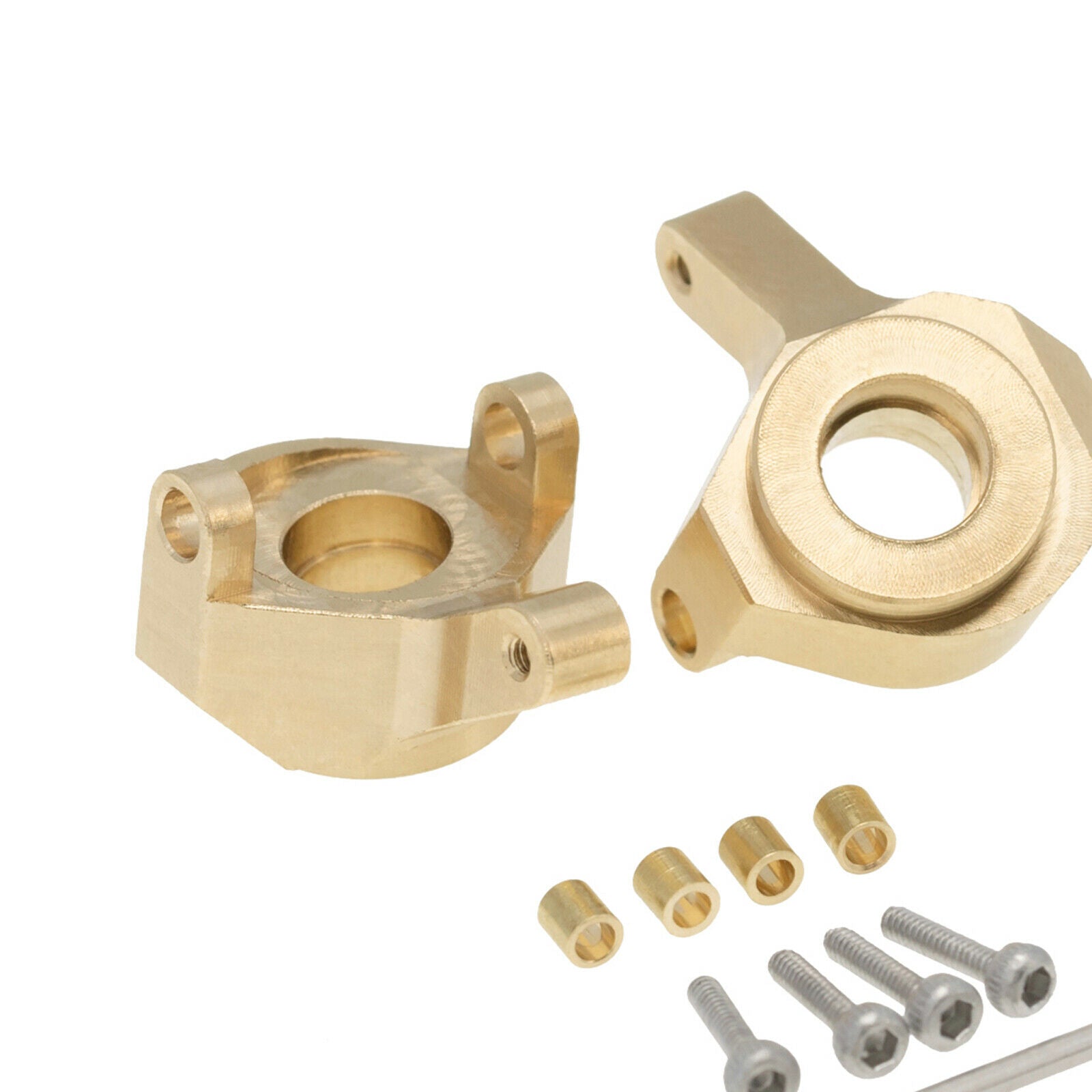Brass Steering Knuckle Wheel Hub Hex Adapter for Axial SCX24 1/24 Parts