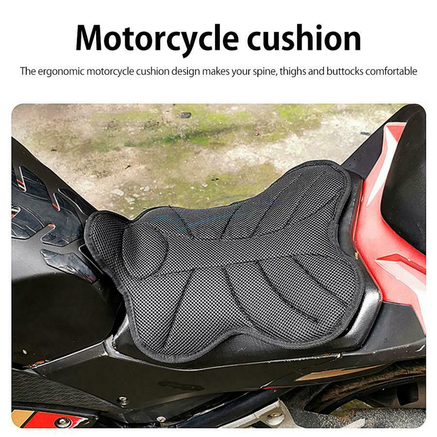 1 Set 35.5×30.5cm Non-Slip Motorcycle Heat Insulation Elastic Seat Cover Cushion