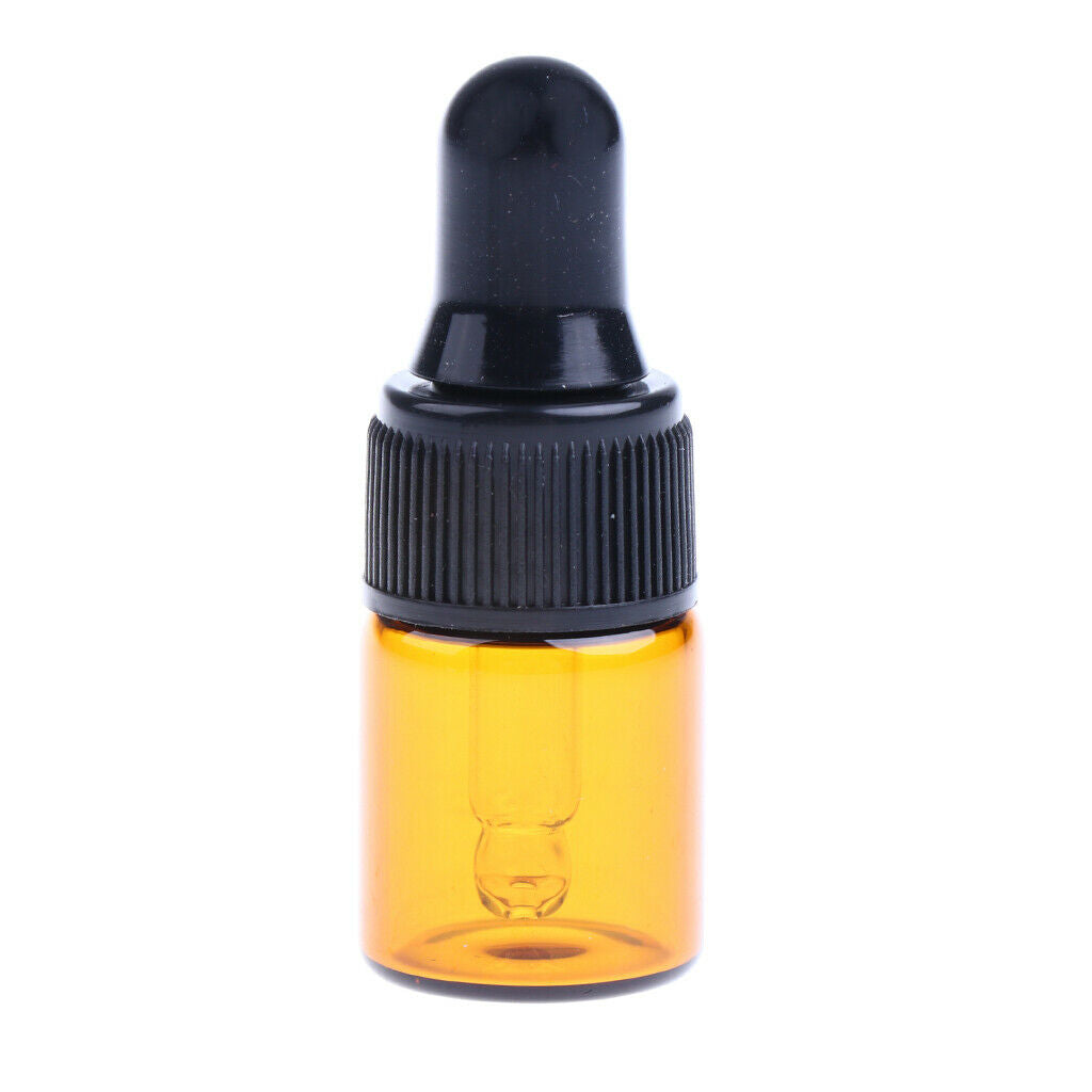 40 Pieces 2ml/3ML Mini Refillable Glass Dropper Bottle for Essential Oils
