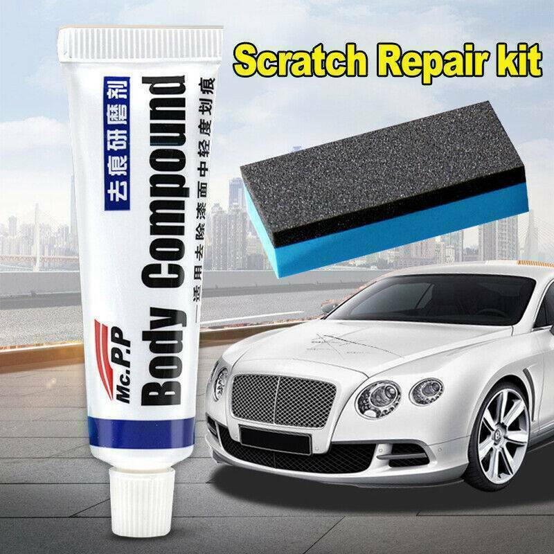 Car Scratch Repair Remover Car Paint Strong Decontamination Wax Abrasives+Sponge