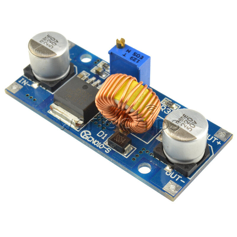 2pcs  XL4015 DC-DC 4V-38V to 1.25V-36V 5A Step Down Power Supply Buck 24V 12V 5V