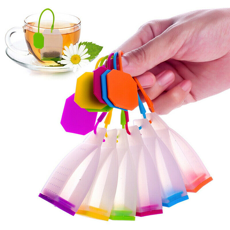 Hot Selling Bag Style Silicone Tea Strainer Herbal Spice Infuser Filter Tea T Kt