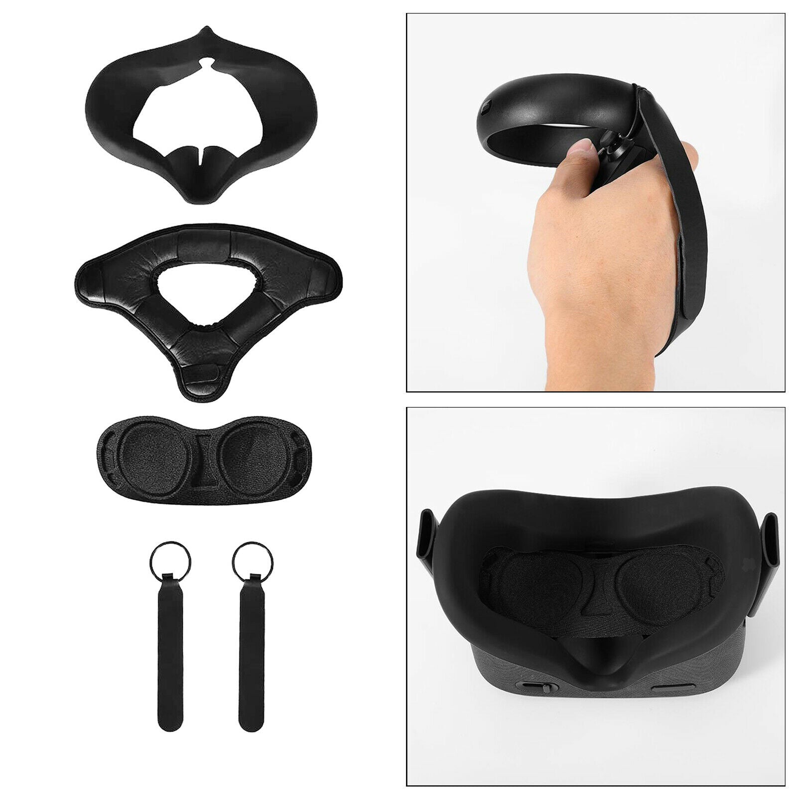 Head Strap Face Pad Set Mat Cushion Wrist Strap for   Quest Accessories