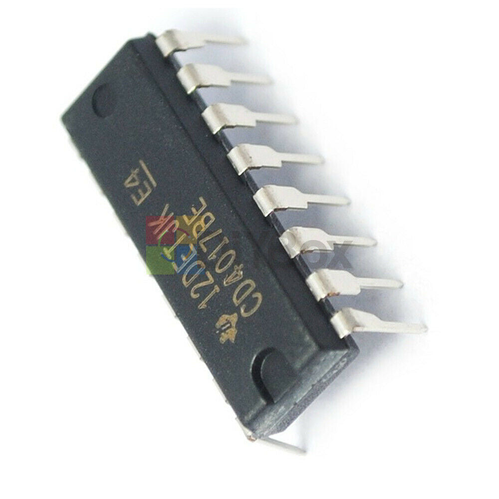 [10PCS] CD4017 CD4017BE 4017 DIP-16 DECADE COUNTER DIVIDER IC CHIPS