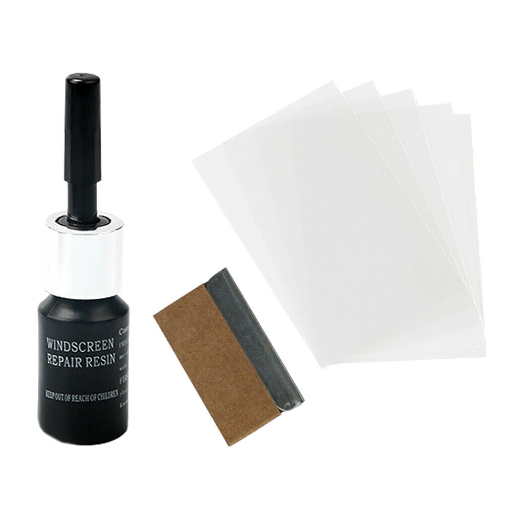 4x Auto Glass Nano Repair Tool Car Window Glass Cracks Chips Repair  Kit