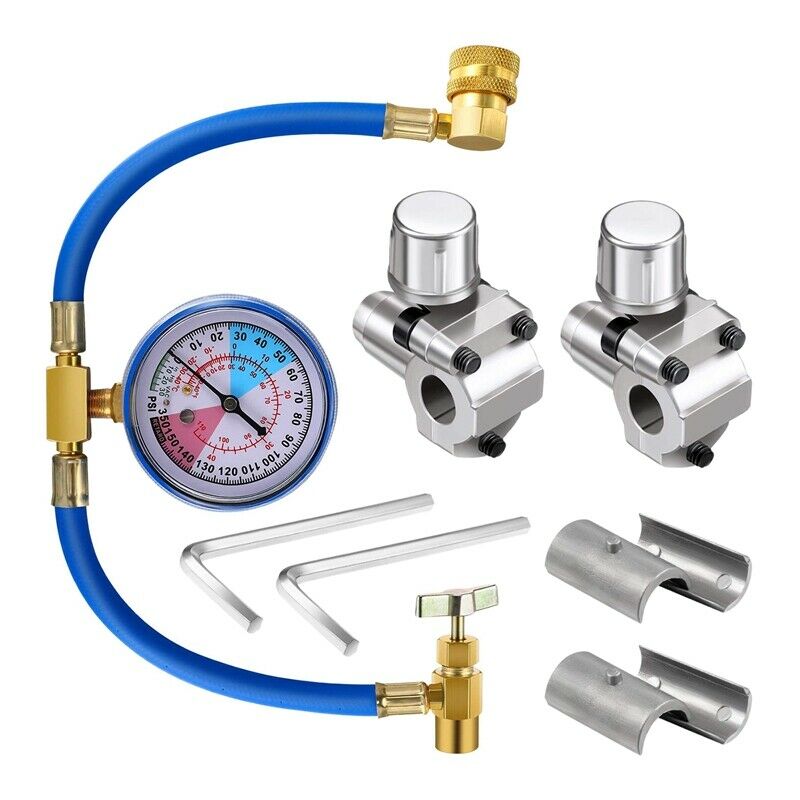 BPV31 Hose Refrigerant Valve,Piercing Tap Valve Kits U- Charging Hose RefrigerT2