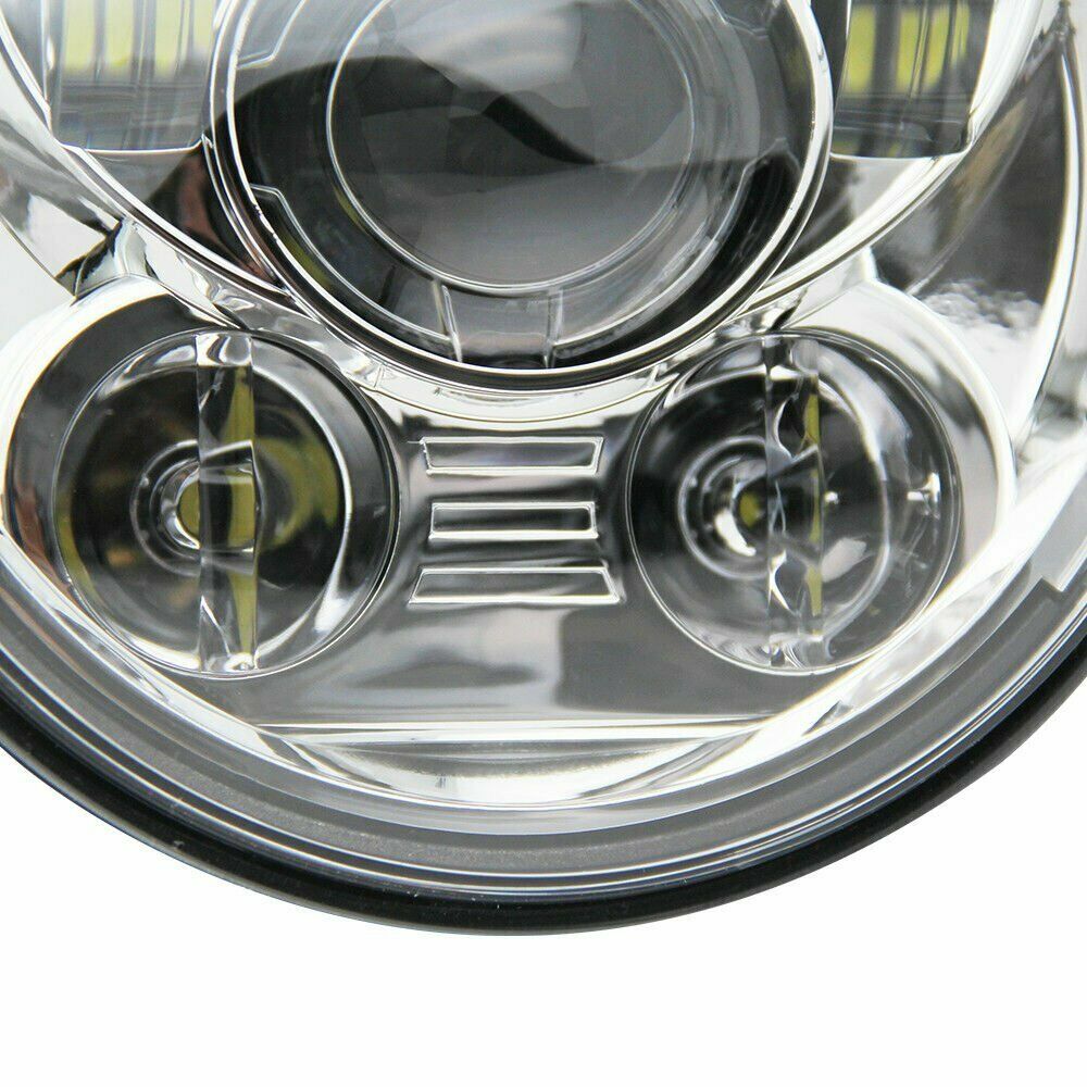 Brightest 5-3/4" 5.75" inch LED Projector Headlight DRL for Motorcycle Motor