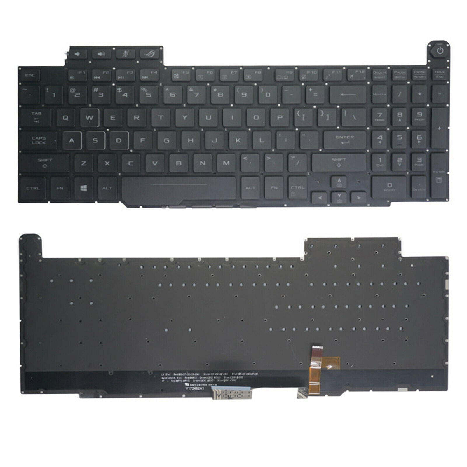 Backlit Keyboard US Language for Asus GM501 GM501GS-US74 V172462A for Laptop