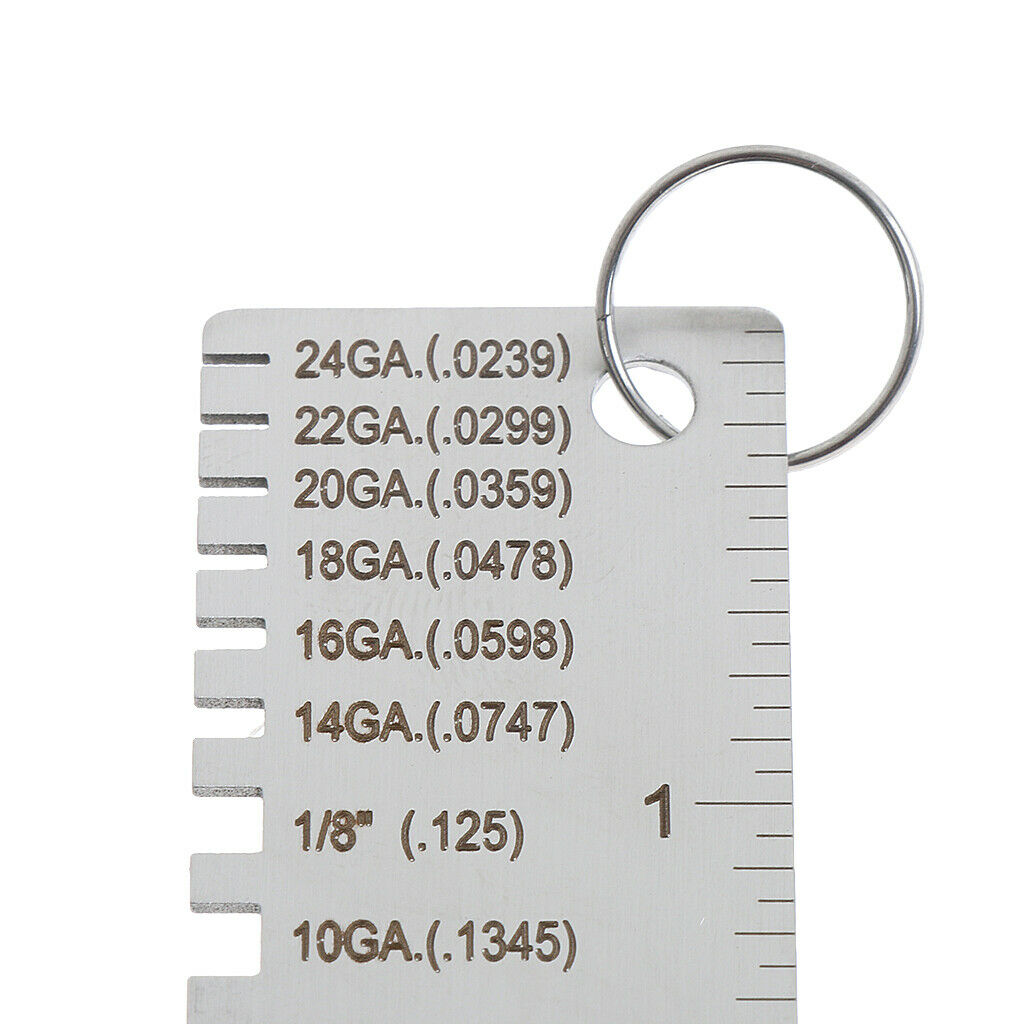 Stainless Steel Sheet Thickness Gauge Welding Gage Soldering Inspection Tool