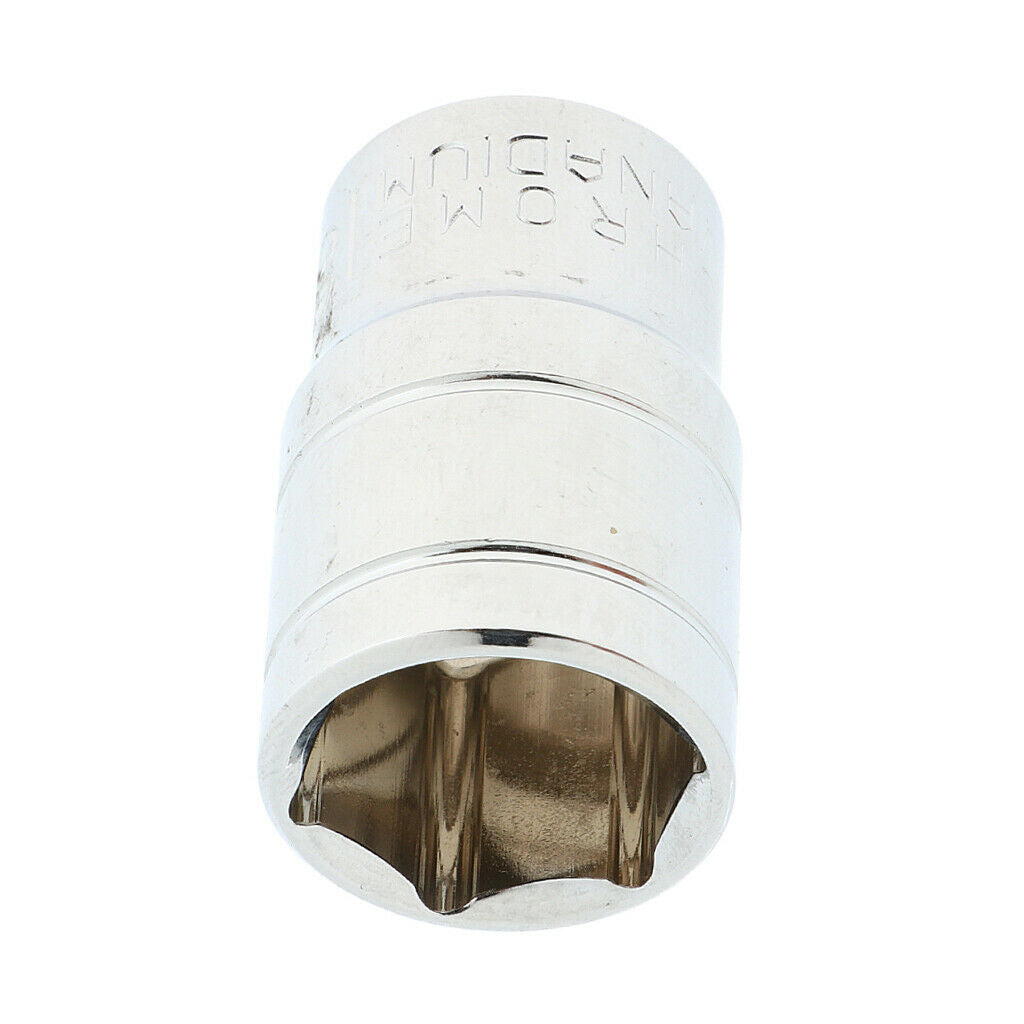 2pcs Short 1/2" Drive Socket Metric Hexagonal Chrome Winding Vanadium Part