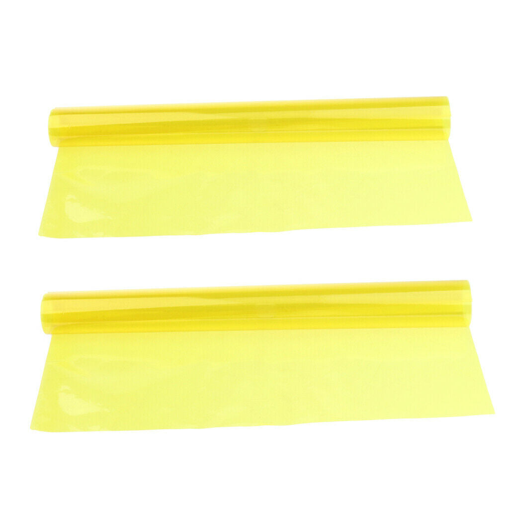2Pcs 40×50cm Yellow Lighting Filter Colour Effects Gel Film Theatre Party Light
