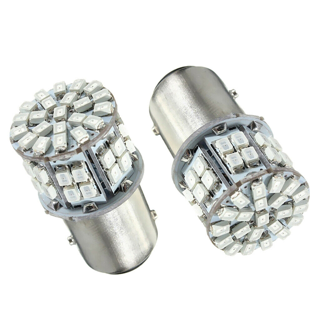 2X 1157 1206 50SMD LED Brake Stop Light Taillight Turn Signal Lamp Bulbs Red