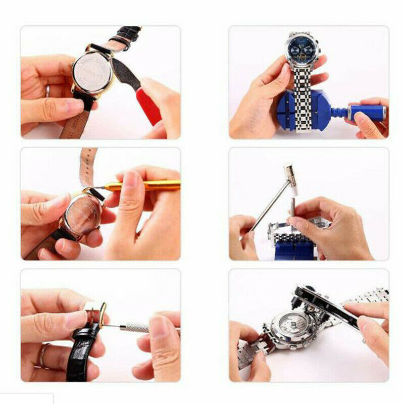16Pcs Watch Repair Tool Kit Ca Opener Link Spring Bar Remover Watchmaker To N TH