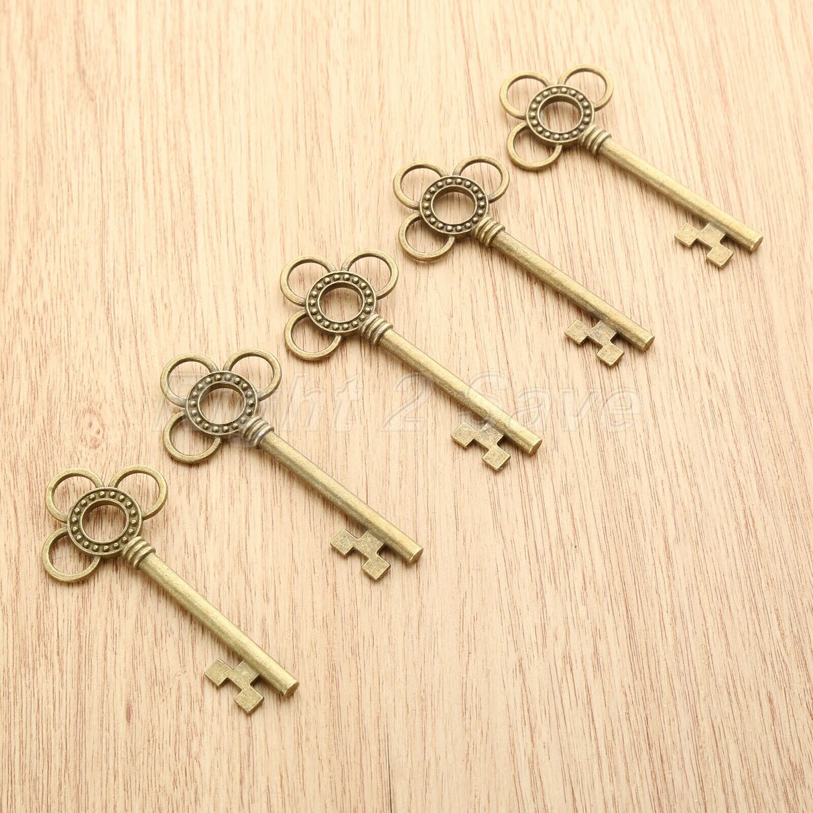 62*28mm Novelty Skeleton Key Charms Pendant Gift Jewelry Findings Wedding Favors