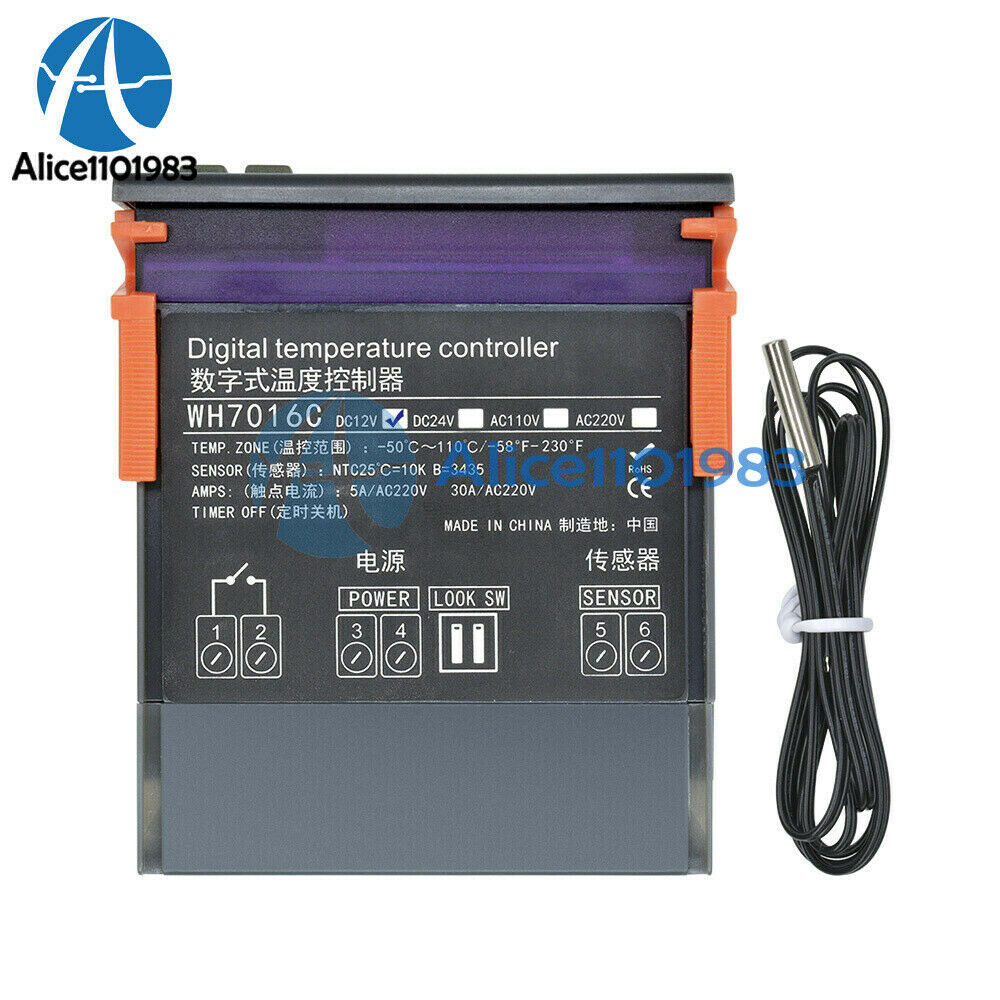 Digital Temperature Controller Thermostat Automatic DC12V Control Switch Module