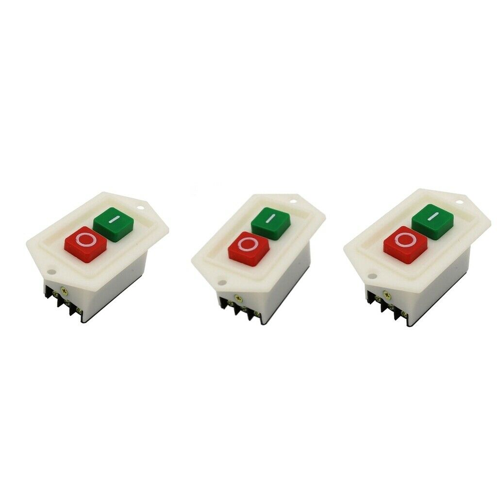 3x Drill Press Switch On/Off Button Switch LC310 220/380V 10A Red/Green