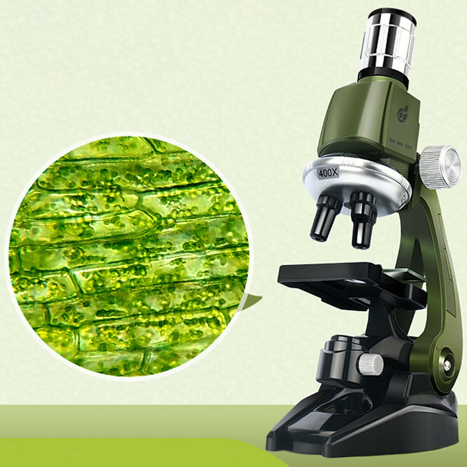 Children Kindergarten Microscope Biological 1200X Magnification for Beginner