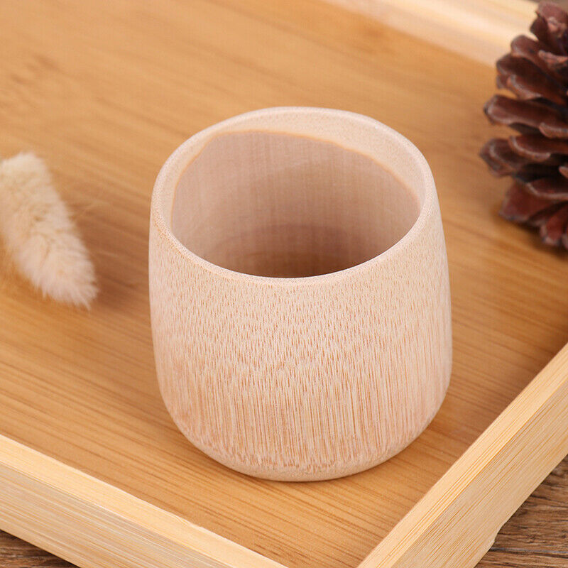 Natural Pure Handmade Bamboo Toothbrush Cups Water Cup Round Sourced Tea Cups_DD