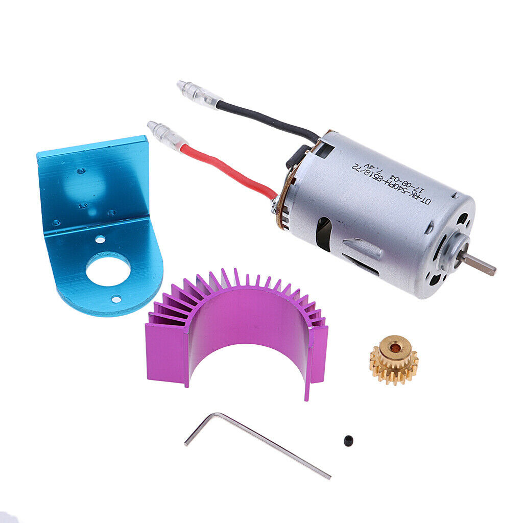 For Wltoys 12428 12423 RC Car Part 540 Motor+Radiator+Seat+ Screw+Wrench
