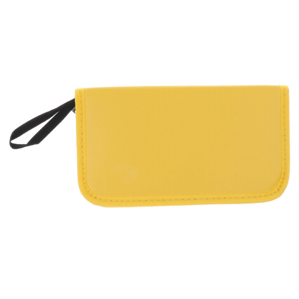 Durable Barber Hairdressing Bag Barber Leather Bag Beauty Brushes Kit Yellow