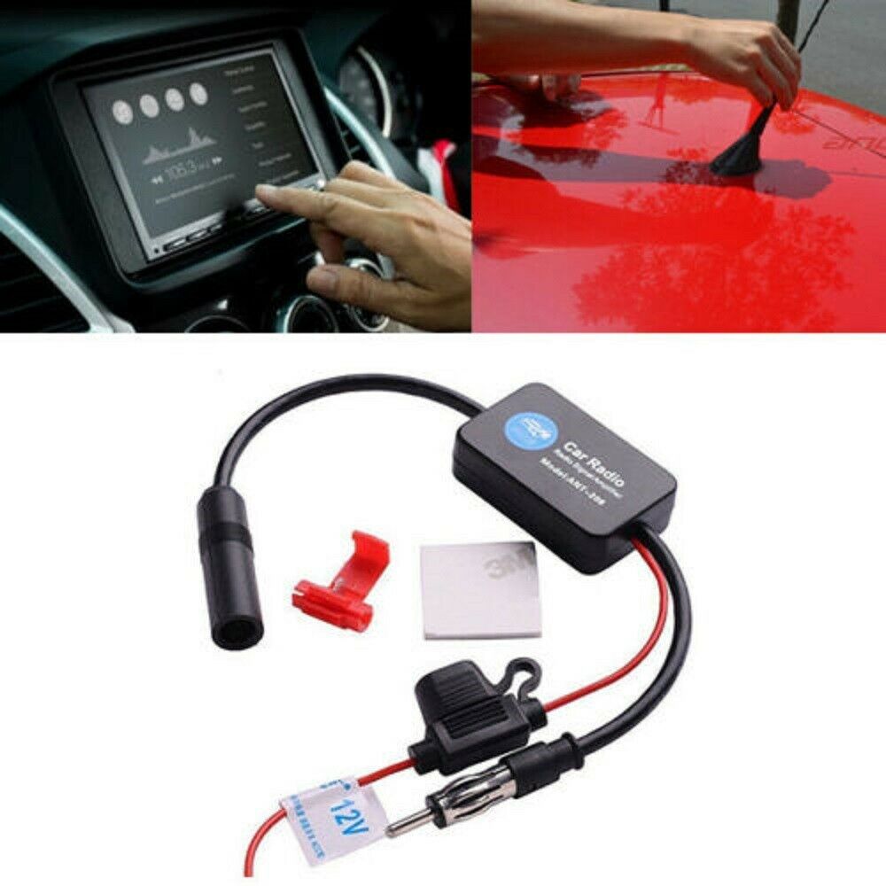 1pcCar Stereo FM AM Radio Signal Antenna Aerial Signal  Amplifier Booster Inline