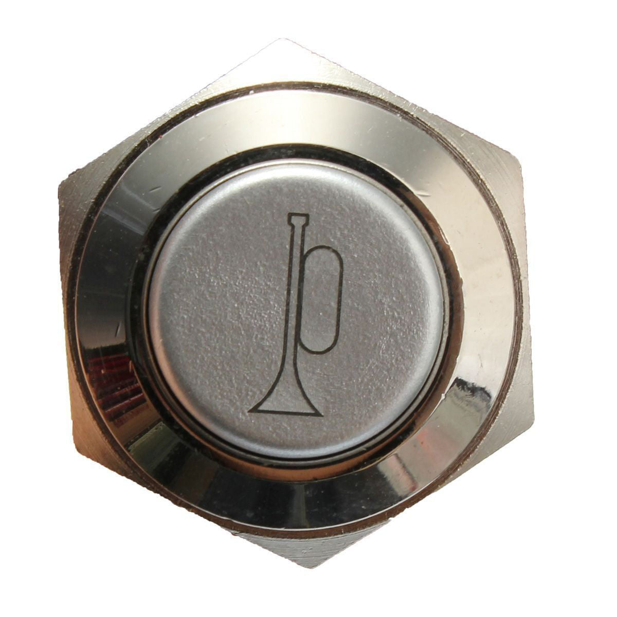16mm 12V Blue LED Momentary Push Button Metal Switch Car Boat Bell Horn M HsIACA