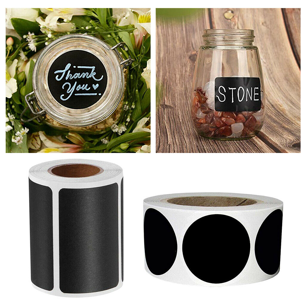 2Roll Blackboard Stickers Storage Stickers for Glass Food Kitchen Supplies