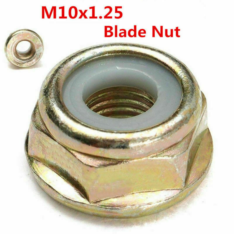 1pc M10x1.25 Left Hand Thread Blade Nut For Strimmer Brush Cutter Trimmer Tool