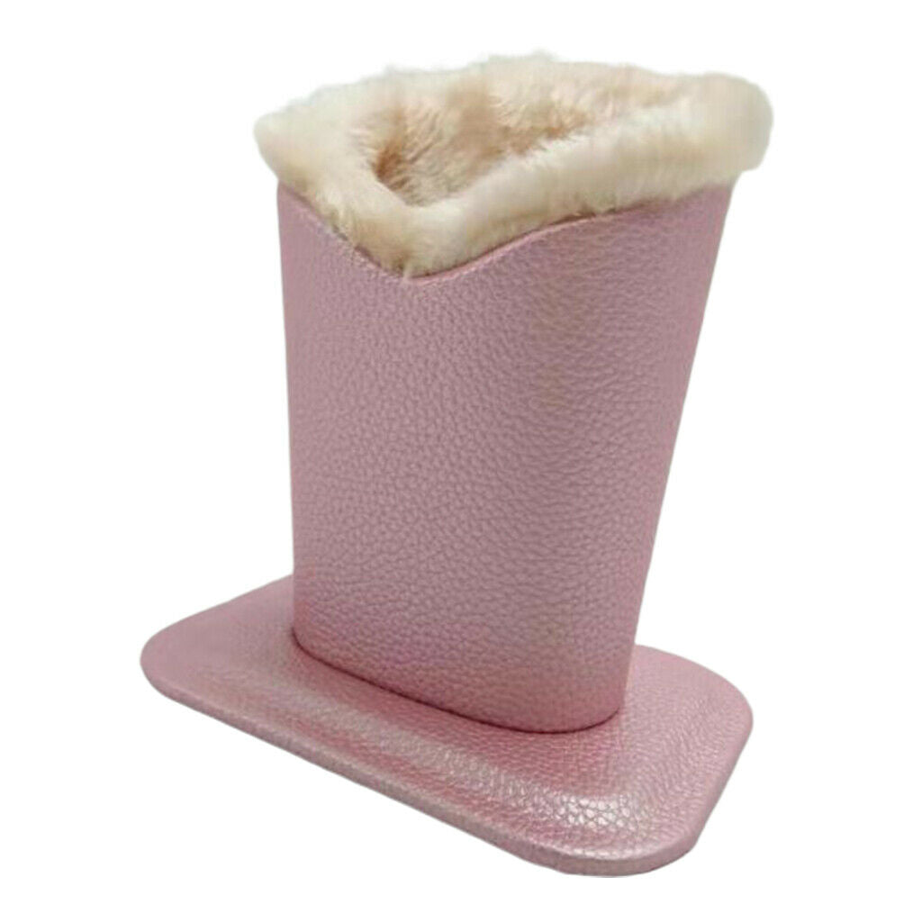 2Pcs Upright Plush Lined Eyeglasses Holder Glasses Stand Case Nightstand