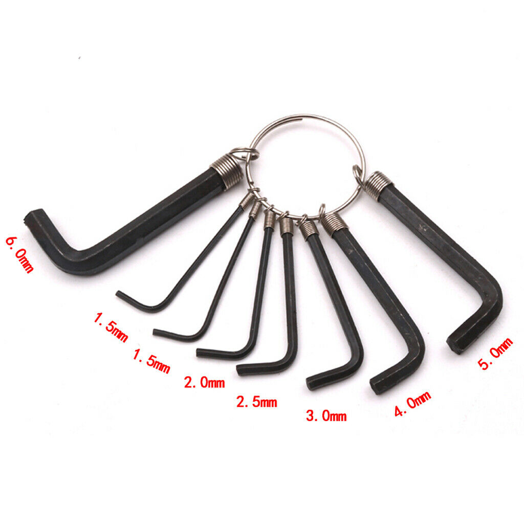 8pc Multifunctional Hexagon Wrench Hex Wrench Screwdriver Guitar Repair Tool