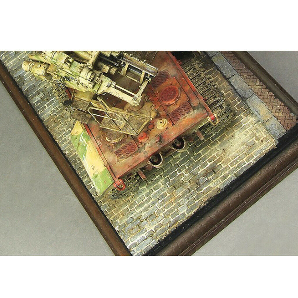 1/35 DIY Tank Scene Street Road Construction Sand Scene Accessories