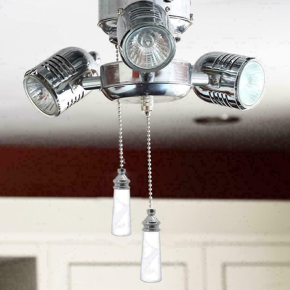 Bathroom Ceiling Light Switch Pull Cord String Crystal