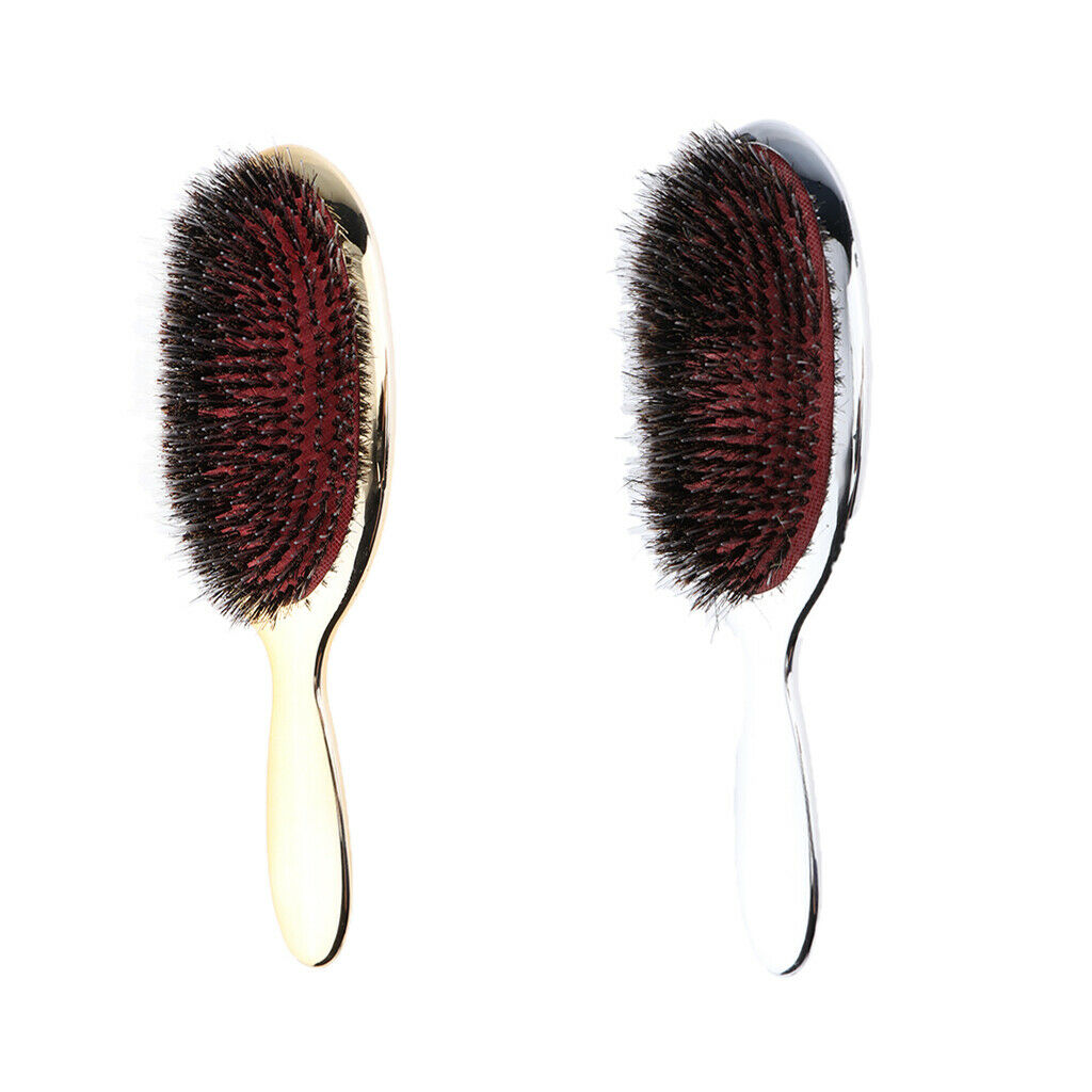 2x Boar Bristle Detangling Hair Brush for Women Thick Thin Tangled Vent