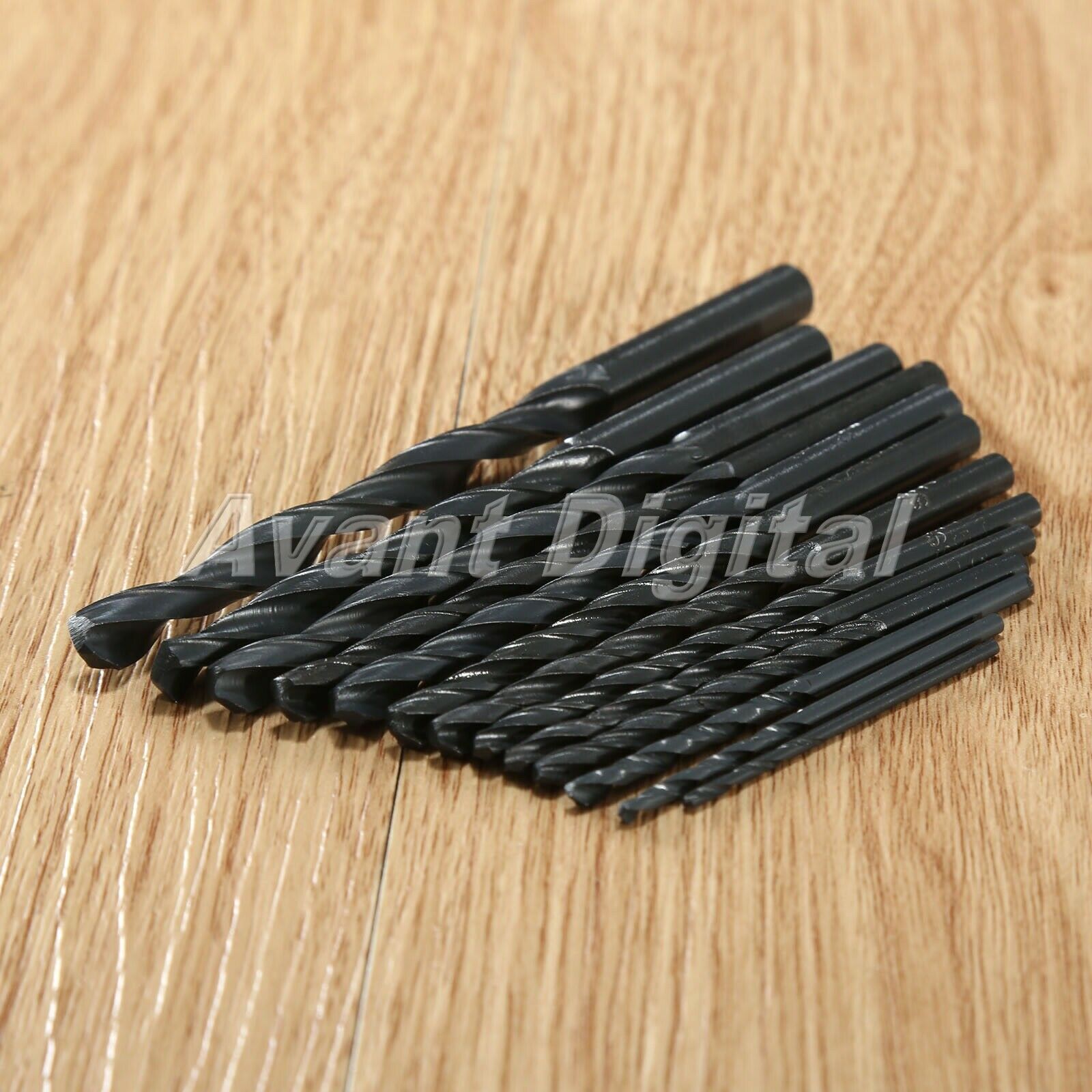 1.5mm-6.5mm HSS Steel Nitrogen Coated Straight Shank Twist Drill Bits 13pcs/Set