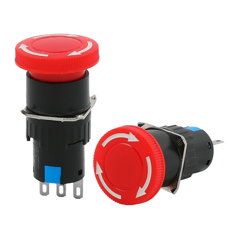 LA16-11ZS Emergency stop switch button Three-legged small push button switches